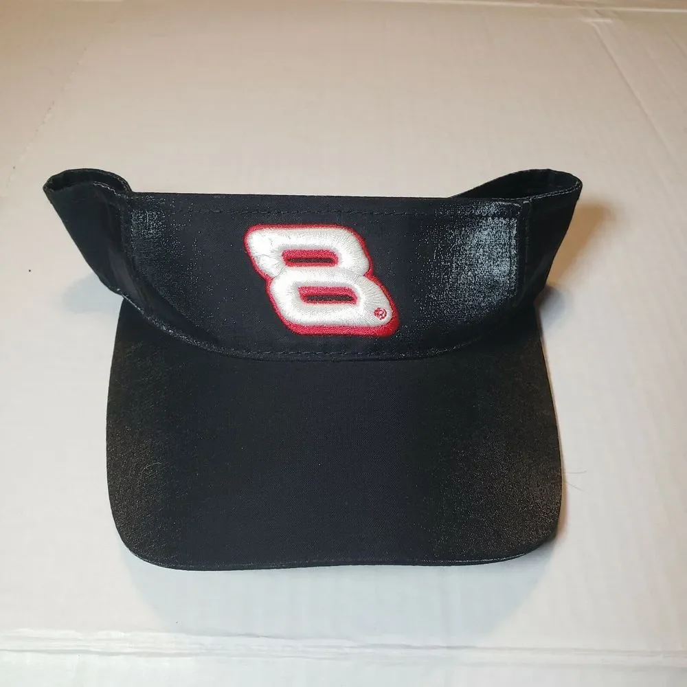 NASCAR DALE EARNHARDT‎ JR RACING #8  NEW SUN VISOR NEW W/O TAGS BLACK NASCAR